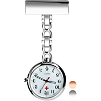 Los mejores  - Reloj de Enfermera- Reloj de Bolsillo de Cuarzo con Broche para Colgar- Reloj de Enfermera Resistente al Agua con…